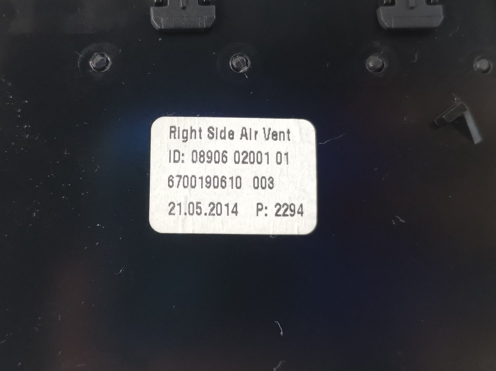 Maserati Ghibli S Q4 2014 Right Air vent P/N 6700190610