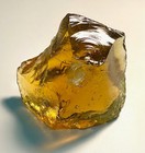 Amber Translucent Slag Art Glass Cullet  13.2 oz  3.5" X 2 .5" X  3" — photo 1