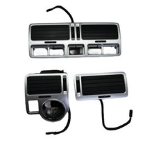 Silver Air Vent Panel 3pcs Fit Vw Golf 4 Mk4 Bora Jetta Centerside Silver Air Vent Panel 3pcs Fit Vw Golf 4 Mk4 Bora Jetta Centerside