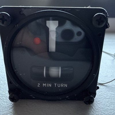 United Instruments Turn and Slip Indicator PN 9550A AS REMOVED FOR UPGRADE