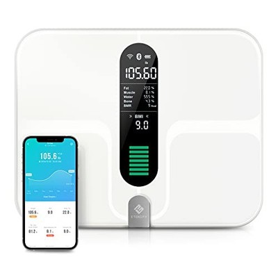 Etekcity Körperfettwaage WLAN Smart Personenwaage 13 Körperwerte 180 kg
