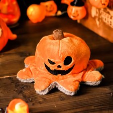 Halloween Dog Plush Toy Ghost Pumpkin Sound Flip Plushie