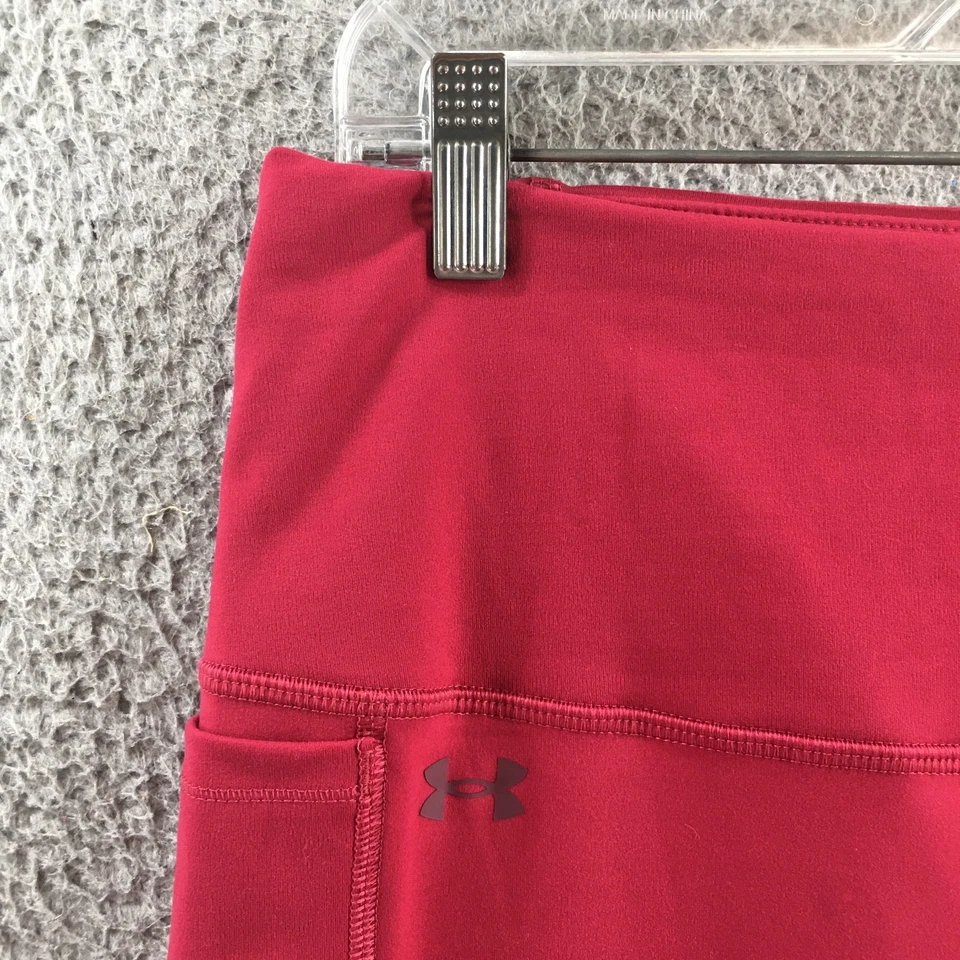 Леггинсы женские Under Armour Capri 1X (фактические 32x24) красные с высокой талией эластичные - Изображение 3 из 4