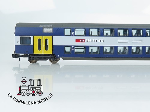 MG1390 Escala N FLEISCHMANN 8155 DOPPELSTOCKWAGEN der SBB - OVP - Bild 7 von 18