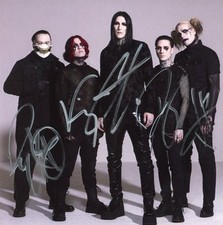 MOTIONLESS IN WHITE "Decades" Autographed  CD Art Card ACOA Certified