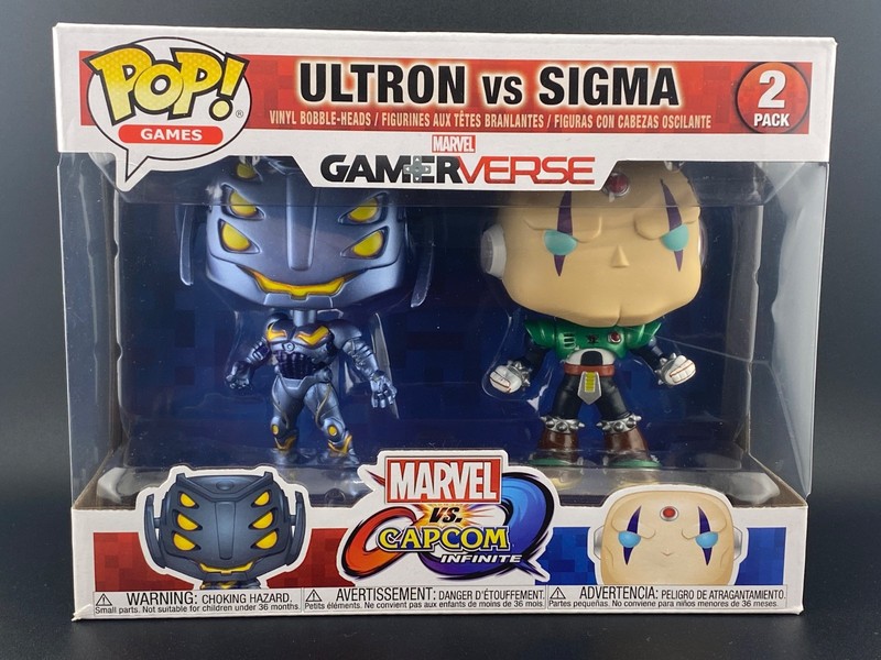 Funko Pop! Marvel Vs. Capcom Infinite Gamerverse Ultron Vs. Sigma 2 Pack W/CASE