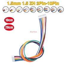 Lot JST ZH 1.5mm 2/3/4/5/6/7/8/9/10Pin Double Ended Connector Plug Wire Cable US