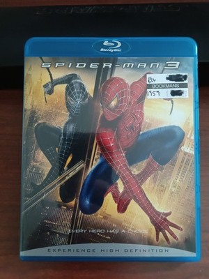 Used SPIDER-MAN 3 Blu-Ray (2007, 1080p High Definition)-FREE SHIPPING