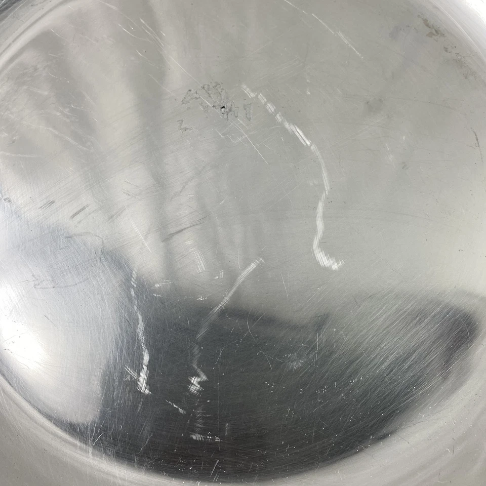 Bandeja de platos costeros Wilton Armetale cangrejos conchas marinas aluminio 14" arco decorativo Foto 3 de 4