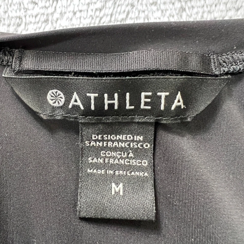 Top Athleta Ultimate Train Logo Manga Larga Ligero Atlético Negro Mediano Foto 4 de 4