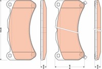 TRW Bremsbelagsatz Scheibenbremse GDB3489 FüR Lexus IS 2 USE20