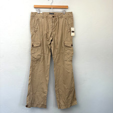 Polo Jeans Ralph Lauren Vintage Surplus Pants Women Size 10 Beige Drawstring New