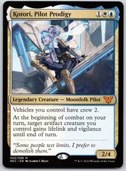 Kotori, Pilot Prodigy 002/038 Commander: Kamigawa: Neon Dynasty Mythic Rare