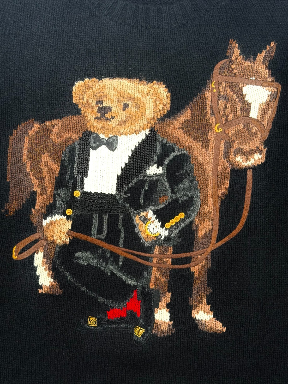 Ralph Lauren Polo Bear Wool Sweater with Horse Design - NWT image 10
