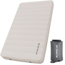 Self-Inflating Camping Mattress Pad 2 Person, 4in Thick Foam Sleeping Pad for...