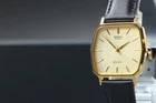 Vintage 1988 Seiko Dolce 7731-5120 Gold Decagon SGP Quartz Mens Watch From JAPAN