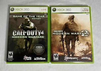 Call of Duty: Modern Warfare 2 & 4 Microsoft Xbox 360 CIB Bundle Activision COD