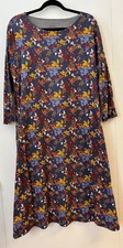 The Vermont Country Store Long Lined Dress Cotton Blend with Pockets size Large