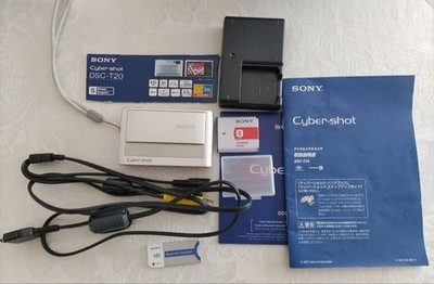 Sony Cyber-shot DSC-T20 Compact Digital Camera Silver with Accessories