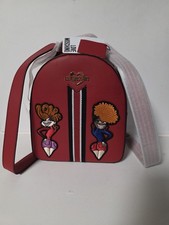 LOVE MOSCHINO Red Backpack Borsa Vitello Calfskin NEW