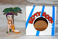 Betty Boop Bikini Sotto Palma Pudgy On Asciugamano Personaggio Collezionismo Statuina