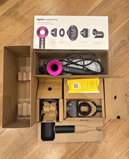 Dyson Supersonic Professional Hair Dryer Set Diffuser Attachments Grey/Pink