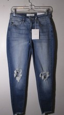 KANCAN Blue "Slim" Distressed Denim Jeans Size 7/27 NWT