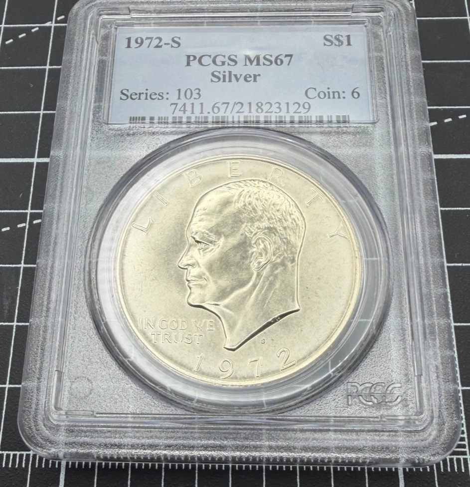 MS 67 Graded 1972 Eisenhower Dollars (1971-1978) for sale | eBay