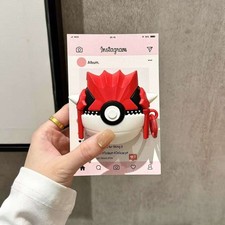 Silicone Protective AirPods Case Groudon Pok  Ball Case For AirPod 4