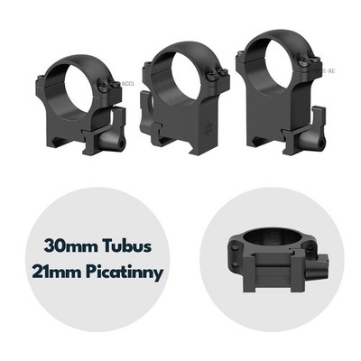 Vector Optics Stahl-Schnellmontage für 30mm Tubus, 21mm Picatinny
