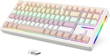 ATTACK SHARK M87 Wireless Mechanical Gaming Keyboard, Hot Swappable Gasket RGB