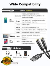 LOKUKA USB C to Dual 3.5mm Headphone Splitter Adapter, Type C to 2x 3.5mm Jac...