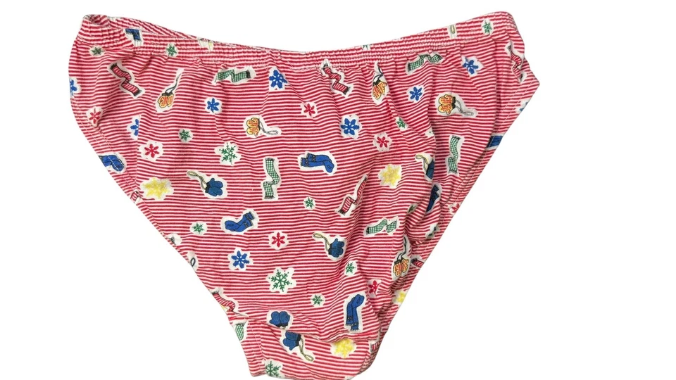 Charter Club Bikini Underwear Womens Medium Stripe Winter Print Briefs - Image 2 of 3