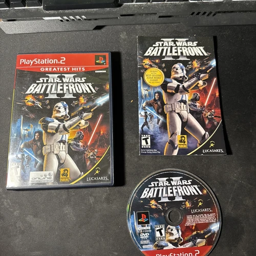 Star Wars: Battlefront II PlayStation 2  2005 PS2 Greatest Hits w/ manual 