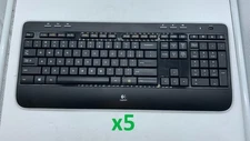 Lot of (5) Logitech K520 Wireless Keyboards- NO USB Receiver- w/ FREE SHIPPING