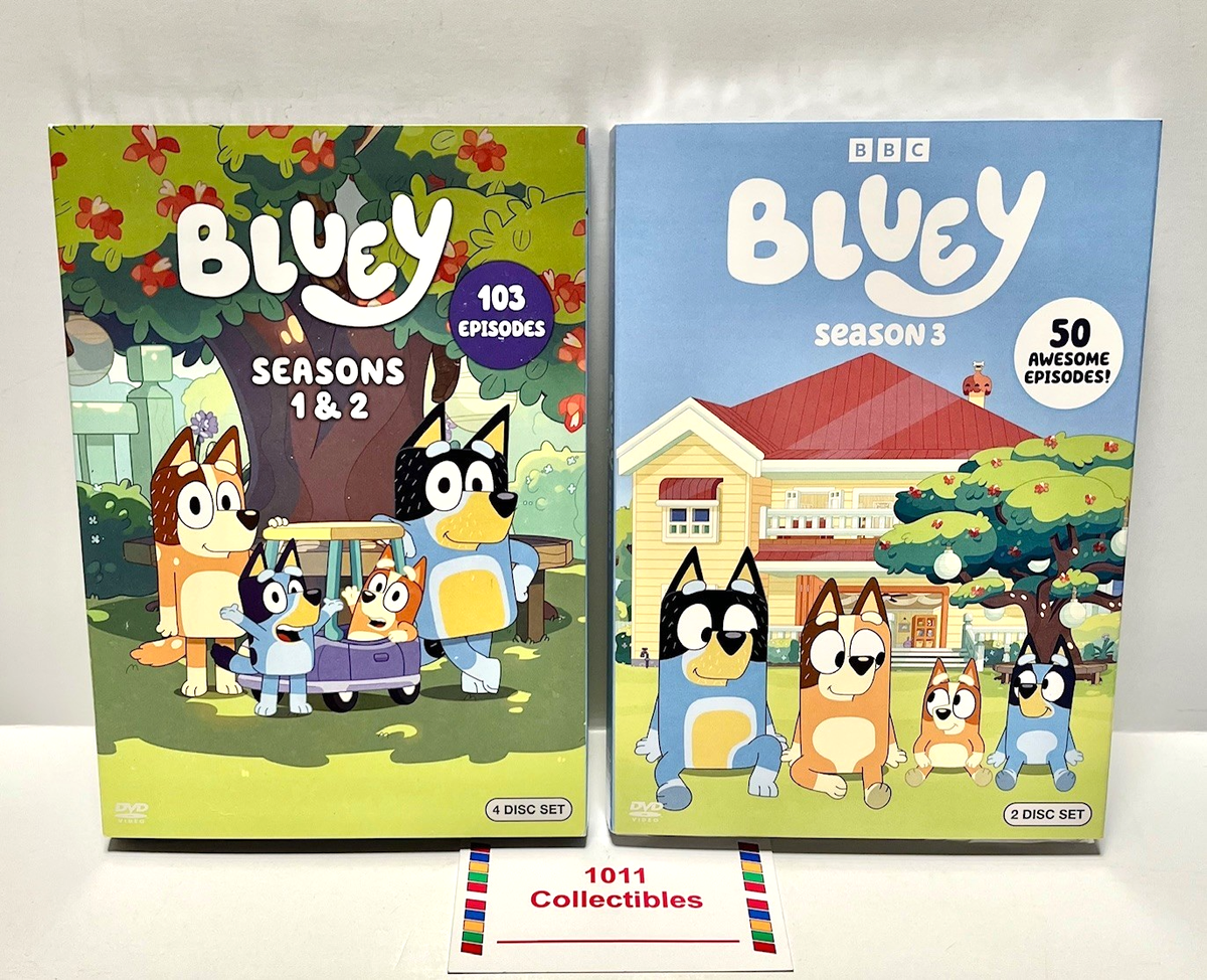 Bluey Seasons 1-3 DVD Set Seasons 1 2 3 TV Series (153 Ep
