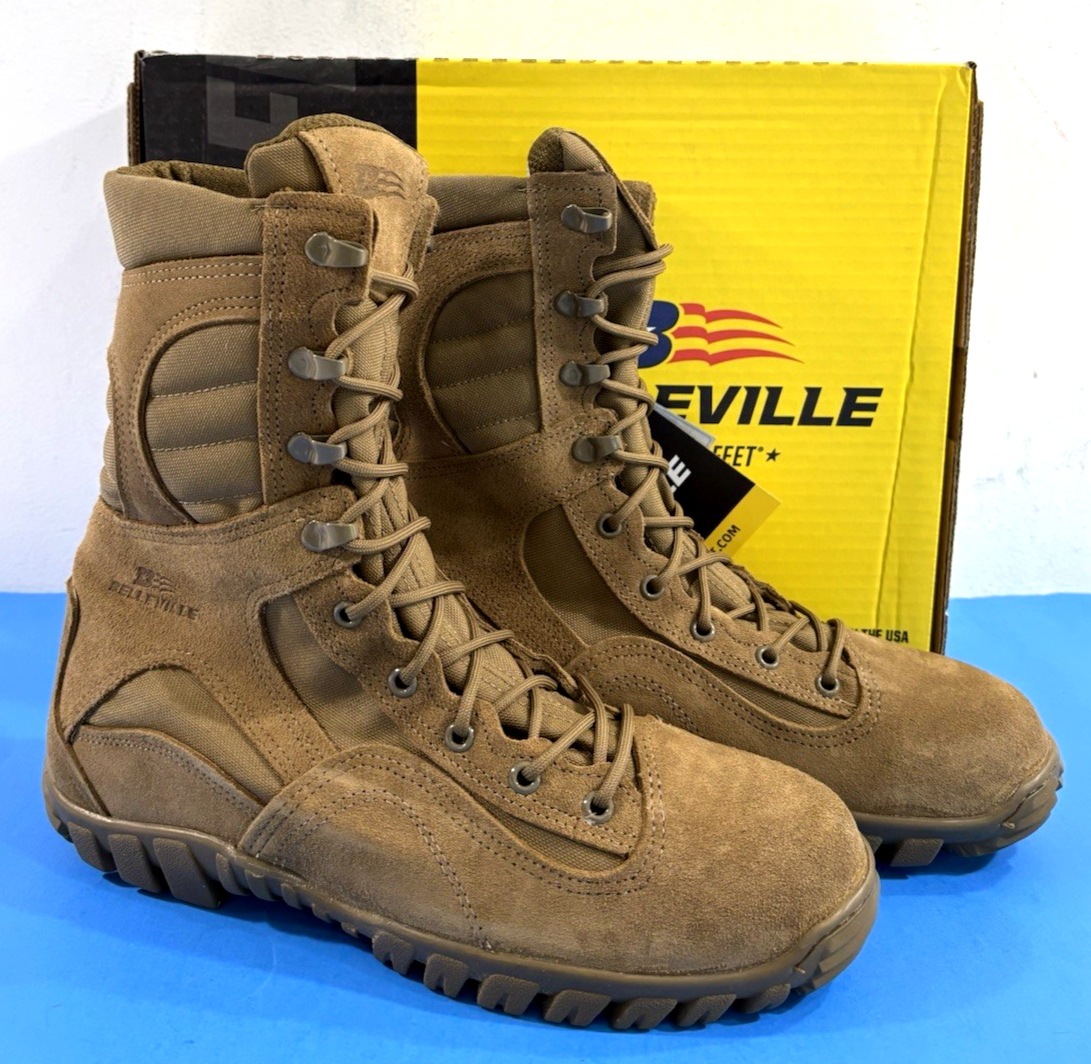 NIB 10 REG BELLEVILLE C333 SABRE HOT WEATHER HYBRID ASSAULT BOOTS