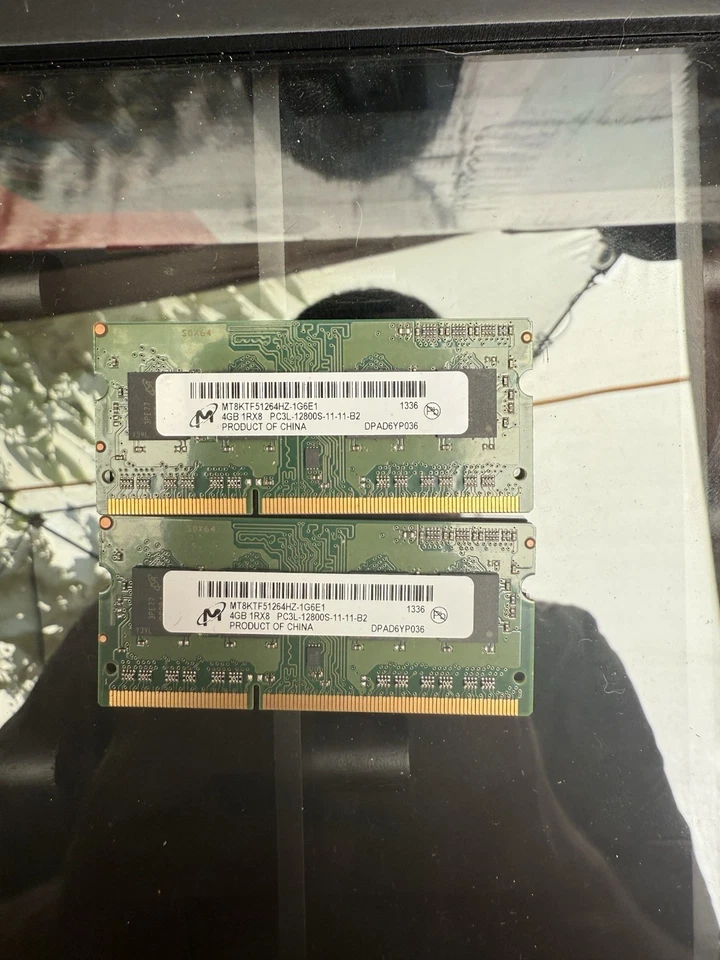 2x 4GB DDR3 PC3-12800 1600MHz Laptop Memory RAM SO-DIMM Tested - Image 3 of 3