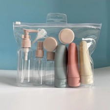Travel Refillable Bottles Set Portable Cosmetic Containers Shampoo Lotion Spray