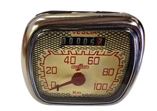 Lambretta LD Veglia Speedo Square 0–100 km/h Innocenti Reproduction