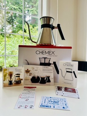 Chemex  Stainless Steel Gooseneck Chettle Stovetop Kettle Coffee Tea 1.2L/40 oz