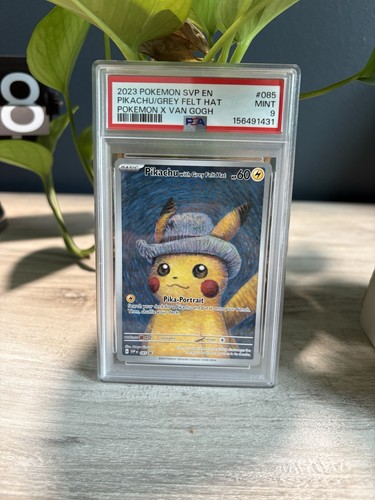 Pikachu with Grey Felt Hat graded PSA 9 for sale on eBay