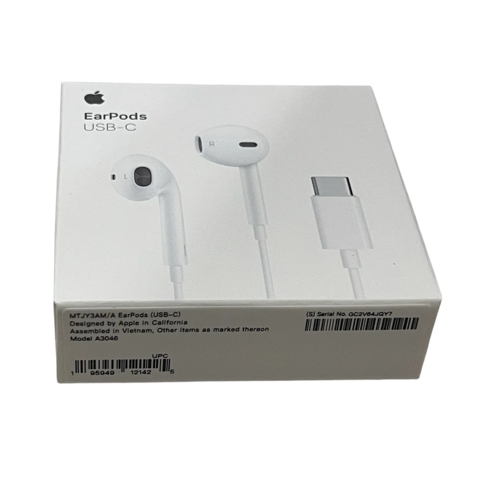 New Apple USB-C Earpods Original OEM for iPhone 15 In Sealed box. Model A3046 - Image 4 of 4