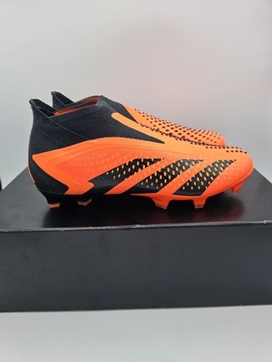 Adidas Predator Accuracy+ FG Mens Sz 8 Orange Black Soccer Cleats GW4560