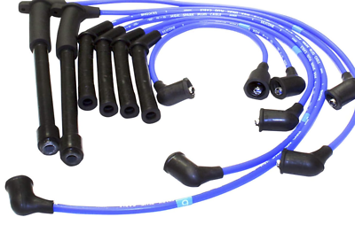 #ad NGK 9343 RC NX97 Spark Plug Wire Set Blue High Temp Silicone $76.00