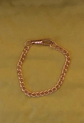 CLASSIC COPPER BRACELETS Solid Copper curb chain Bracelet Wrist Ankle 7/11 inch non magnetic albert clasp