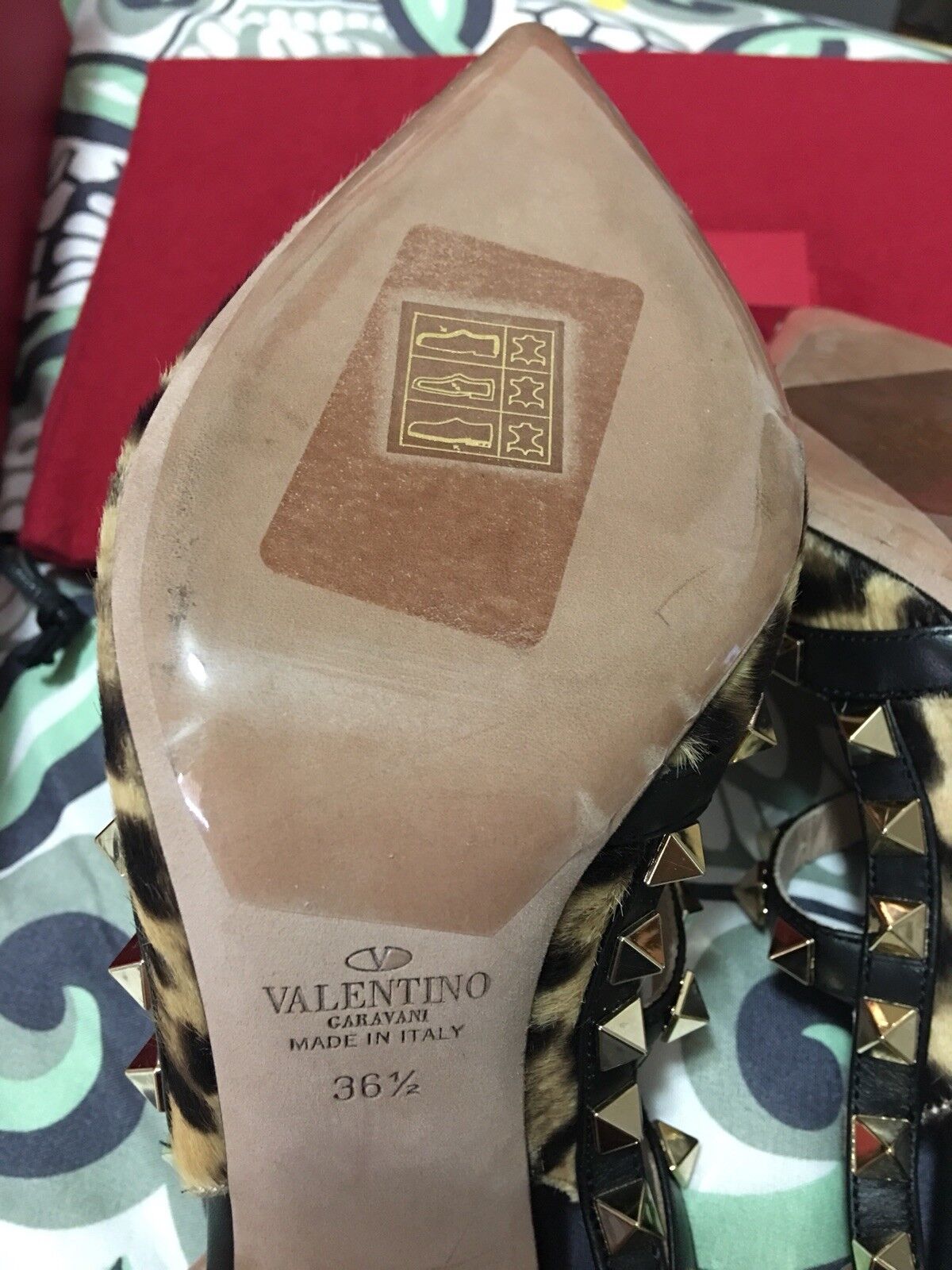Valentino Valentino Valentino rockstud shoes Size 36.5 BNIB Leopard print 89984e Valentino Valentino Valentino rockstud shoes Size 36.5 BNIB Leopard print 89984e