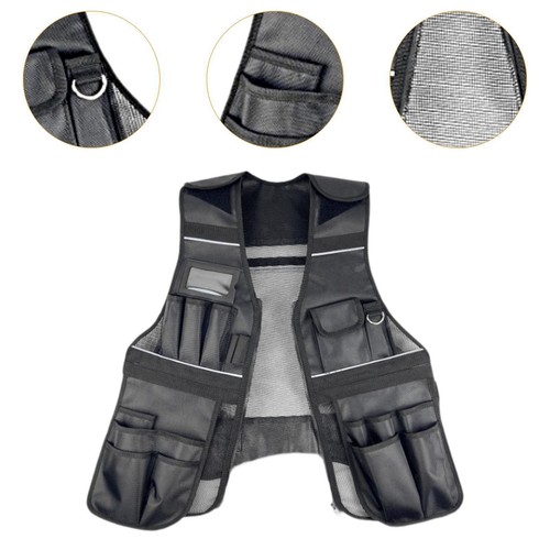Tool Vest Practical Electrician Tool Vest for Engineer Carpenter Woodworking - Picture 4 of 7