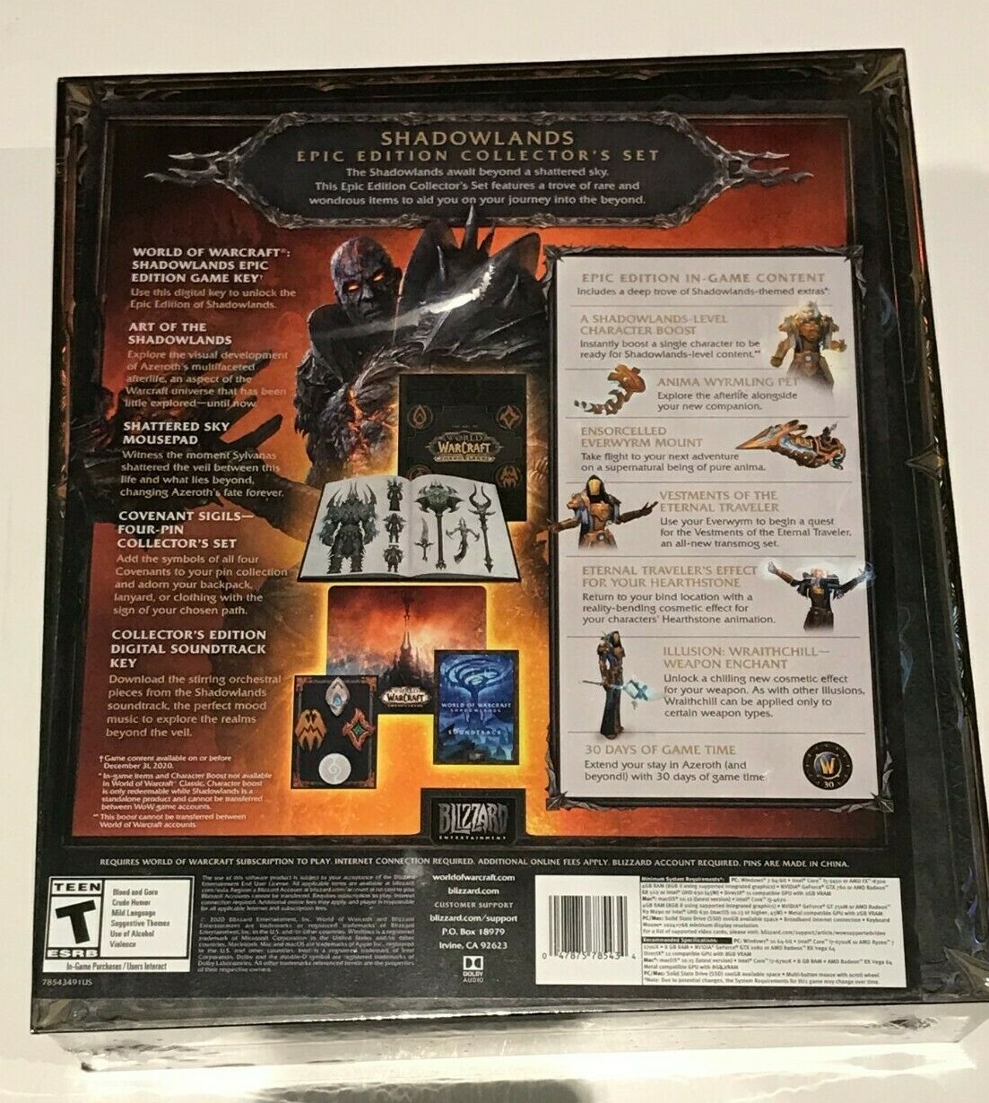 World of Warcraft Shadowlands Collector's Edition PC Collector's