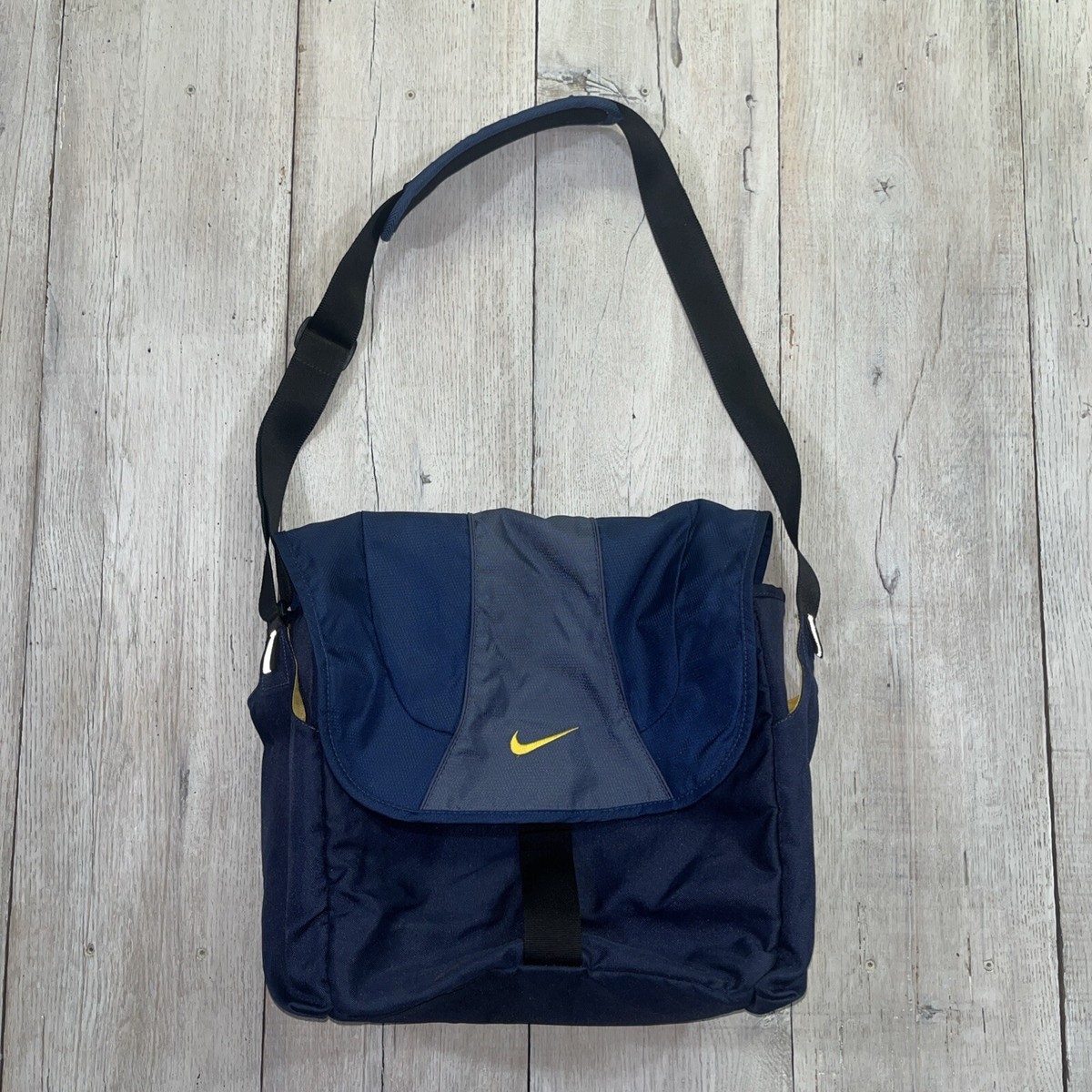 Vintage Nike Messenger Bag Crossbody Satchel Blue | eBay